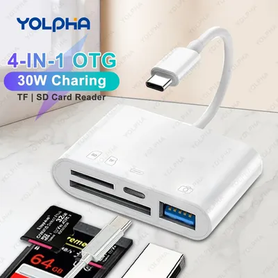 Type C Adapter TF SD Memory Card Reader OTG Writer Compact Flash USB-C for iPad Pro Huawei for