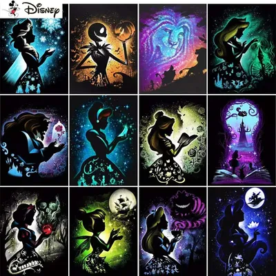 Disney 5D DIY Diamond Embroidery Full Display "Cartoon character" Diamond Painting Square/Round