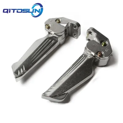 Motorbike Parts Pair Force Smax Cygnus Motorcycle Foot Pegs Pedal Automatic Telescopic Aluminum