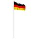 Hengda Fahnenmast Alu Flagge Deutschlandfahne Fahnen Fahnenstange 6.50m inkl Mast Flagge Seilzug