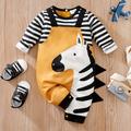 Mignon Cartoon Animal Zebra Shape Strap Graphic Baby Onesie Pour Le Printemps Et L'automne