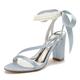 Femme Chaussures de mariage Sandales Cadeaux de Saint-Valentin Sandales à plateforme Mariage Soirée du quotidien Sandales de mariage Imitation Perle Ruban Talon Bottier Bout ouvert Mode Le style