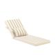 Pack 2 coussins à rayures avec petit coussin pour chaise longue beige