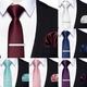 Pince à cravate en soie de couleur unie pour hommes