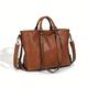 Mode Classique Vintage En Cuir Femmes Fourre-Tout Sac À Main Messenger Sac Document Travail Épaule Bandoulière Sac Ordinateur Compartiment Sac Voyage Sac Saint Valentin Cadeau D'anniversaire