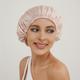 Soie Double Couche Bonnet Doux Élastique Cheveux Bonnet Élégant Réglable Sommeil Bonnet De Nuit Femmes Soins Des Cheveux Bain Bonnet De Douche