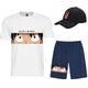 One Piece Affe D. Ruffy T-Shirt-Ärmel Kurze Hosen Baseballmütze Bedruckt Grafik Unterhose T-shirt Hut Für Herren Erwachsene Heißprägen Casual