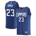 Kai Jones Youth Fanatics Branded Royal LA Clippers Fast Break Custom Replica Jersey - Icon Edition