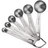 Set di cucchiai dosatori in acciaio inox, set di 6 cucchiai dosatori in metallo per misurare gli ingredienti secchi e liquidi della cottura