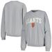 Women's Soft as a Grape Gray San Francisco Giants Pigment Dye Pullover Sweatshirt