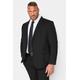 Size Long 50 Mens Badrhino Tailoring Big & Tall Black Plain Suit Jacket Big & Tall