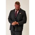 Size Long 48 Mens Badrhino Tailoring Big & Tall Grey Tweed Wool Mix Suit Jacket Big & Tall