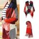 (Red) Miss Lulu Large Women's Cashmere Scarf | Shawl Scarf