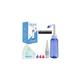 CROING - 40 x Salt +1x Sinus Rinse Bottle (300ml) +1 x Thermometer Sticker+ 1 x Nasal Spray Bottle (50ml), Nasal Rinse Kit,Neti Pot, Nose Wash, Nasa