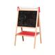 Lelin 2 In 1 Children's Drawing Board - Slated Chalk Board & Whiteboard with Paper Roll, Eraser & Pack of Chalks