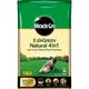 Miracle-Gro Natural 4 in1-LAWN Feed, Weed & Moss PREVENTOR Lawn Fertiliser, Yellow, 175 mÂ²