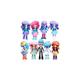 New Set 9PCS My Little Pony Equestria Girls Figures 12cm Monster High Dolls