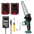 21V Portable Mini Electric Pruning Saw Rechargeable Small Wood Spliting Chainsaw Woodworking To