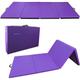 BalanceFrom GoGym All-Purpose 4'x10'x2 Extra Thick High Density Anti-Tear Gymnastics Gym Folding Exercise Aerobics Mats - Purple