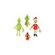 4PCS/SET Rare Christmas Grinch Plush Doll Soft Toy Stuffed Teddy