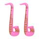 (Pink, 2pcs) Inflatable Saxophone Musical Instruments Microphone Favours Bag Fillers Balloons for Hen Night Stag Dress Up Party