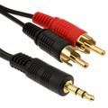 kenable 3.5mm Stereo Jack to 2 RCA Phono Plugs Audio Cable Lead GOLD 3m