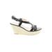 Via Spiga Wedges: Black Shoes - Women's Size 9