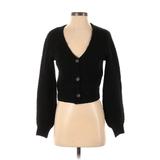 Abercrombie & Fitch Cardigan Sweater: Black Sweaters & Sweatshirts - Women's Size 2X-Small