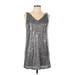 Forever 21 Cocktail Dress: Silver Dresses - Women's Size Large