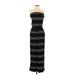 Banana Republic Factory Store Casual Dress: Black Stripes Dresses - Women's Size X-Small