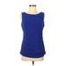 Calvin Klein Sleeveless Top Blue Scoop Neck Tops - Women's Size Medium