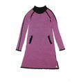Deux Par Deux Dress - Sweater Dress: Purple Chevron/Herringbone Skirts & Dresses - Kids Girl's Size 10