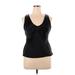 Nine West Sleeveless Silk Top Black Sweetheart Tops - Women's Size 14