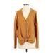 Out From Under Cardigan Sweater: Orange Sweaters & Sweatshirts - Women's Size Small