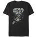 Men's Mad Engine Darth Vader Black Star Wars Chrome Dome Graphic T-Shirt