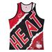 Men's Mitchell & Ness Black Miami Heat Jumbotron 2.0 Sublimated Tank Top