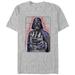 Men's Mad Engine Darth Vader Heather Gray Star Wars Crayon Graphic T-Shirt