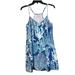 Lilly Pulitzer Dresses | Lilly Pulitzer Silk Racerback Dress Blue Coral And Starfish Print Size Small | Color: Blue/White | Size: S