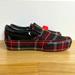 Vans Shoes | New In Box! Vans Classic Slip-On In Plaid W/Black Patent Ankle Padding Size 5 | Color: Black | Size: Girls/Boys 5