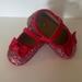 Kate Spade Shoes | Kate Spade 6-9m Red Glitter Crib Shoes | Color: Red | Size: 6-9m