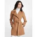 Michael Kors Jackets & Coats | Michael Kors Wool Blend Belted Coat Dark Camel S New | Color: Tan | Size: S