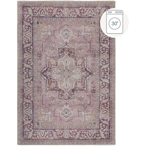 Teppich FLAIR RUGS ""Windsor"" Teppiche Gr. B: 120cm, 4mm, L: 170cm, rosa Waschbarer Teppich