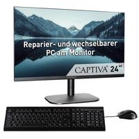 CAPTIVA All-in-One PC All-In-One Power Starter I82-238 Computer Gr. ohne Betriebssystem, 32 GB RAM 1000 GB SSD, schwarz All in One PC