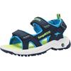 Sandale KANGAROOS "K-AS Ture", Gr. 40, bunt (dk navy, lime), Synthetik, sportlich, Schuhe, mit Klettverschluss