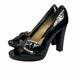 Michael Kors Shoes | Michael Kors Patent Leather Peep Toe Women’s 6.5 | Color: Black | Size: 8.5