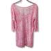 Lilly Pulitzer Dresses | Lilly Pulitzer Hotty Pink Cassie Mini Dress Ruffle V Neck Tunic Long Sleeve M | Color: Pink | Size: M