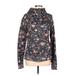 Lululemon Athletica Track Jacket: Black Floral Jackets & Outerwear - Women's Size 10