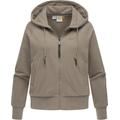 Kapuzensweatjacke RAGWEAR "Taila", Damen, Gr. S (36), braun (mokka), Sweatware, Material: 70% Baumwolle, 30% Polyester, casual, weit hüftlang, tiefer Rundhals, Langarm Ärmel ohne Ärmelschlitz Rippbündchen, Sweatjacken, modische Damen Sweatjacke mit...