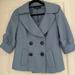 Nine West Jackets & Coats | Nine West Double Breasted Puff Sleeve Blazer | Color: Blue | Size: 2