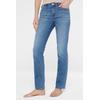 Regular-fit-Jeans SENSES.THE LABEL, Damen, Gr. 30, Länge 30, blau, Material: 78% Baumwolle, 21% Polyester, 1% Elasthan, Abriebeffekte, casual, regular fit, Jeans, mit verkürztem Bein